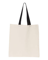 Contrast-Color Handle Tote