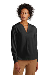 Brooks Brothers ® Women's Open-Neck Satin Blouse BB18009