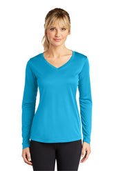 Sport-Tek ® Women's Long Sleeve PosiCharge ® Competitor™ V-Neck Tee. LST353LS