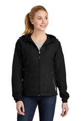 Sport-Tek ® Women's Colorblock Hooded Raglan Jacket. LST76