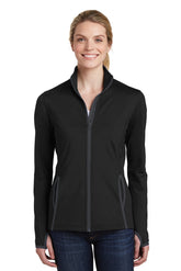 Sport-Tek ® Women's Sport-Wick ® Stretch Contrast Full-Zip Jacket. LST853