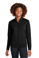 Sport-Tek ® Women's Sport-Wick ® Stretch Full-Zip Cadet Jacket LST857