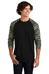 Sport-Tek ® Drift Camo Colorblock Long Sleeve Tee ST376LS
