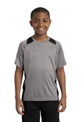 Sport-Tek ® Youth Heather Colorblock Contender ™ Tee. YST361