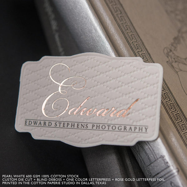 METAL BUSINESS CARDS – Cotton Paperie Letterpress