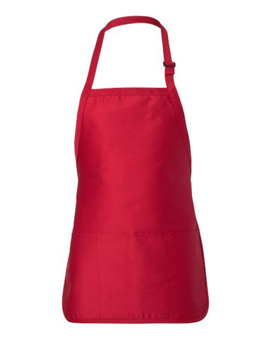 Full-Length Apron with Pouch Pocket