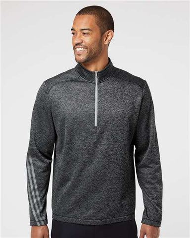 Brushed Terry Heathered Quarter-Zip Pullover