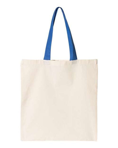 Contrast-Color Handle Tote