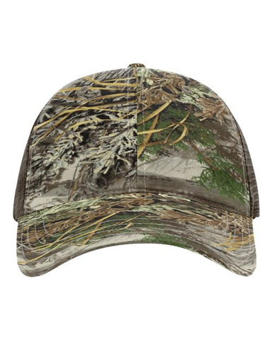 Garment Washed Printed Trucker Cap