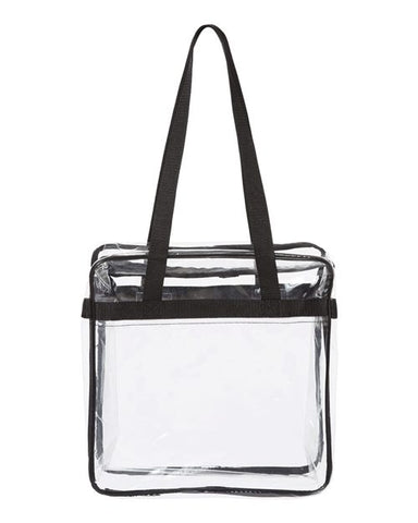 OAD Clear Tote with Zippered Top