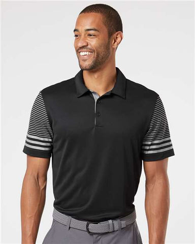 Striped Sleeve Polo