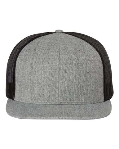 Wool Blend Flat Bill Trucker Cap