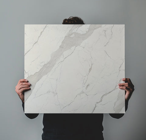 Striking Carrara Marble