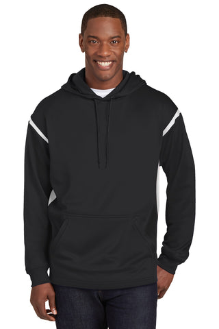 Sport-Tek ®  Tech Fleece Colorblock Hooded Sweatshirt. F246