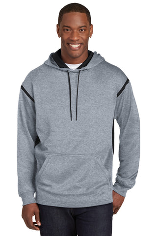 Sport-Tek ®  Tech Fleece Colorblock Hooded Sweatshirt. F246