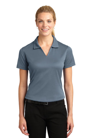 Sport-Tek® Ladies Dri-Mesh® V-Neck Polo.  L469