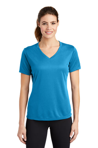 Sport-Tek® Ladies PosiCharge® RacerMesh® V-Neck Tee. LST340