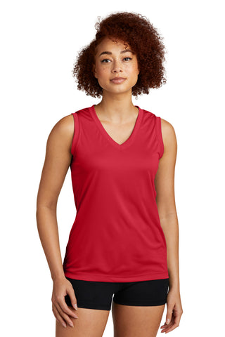 Sport-Tek® Ladies Sleeveless PosiCharge® Competitor™ V-Neck Tee. LST352