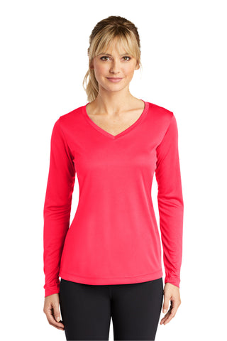 Sport-Tek® Ladies Long Sleeve PosiCharge® Competitor™ V-Neck Tee. LST353LS