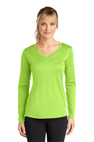 Sport-Tek® Ladies Long Sleeve PosiCharge® Competitor™ V-Neck Tee. LST353LS