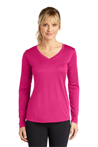 Sport-Tek® Ladies Long Sleeve PosiCharge® Competitor™ V-Neck Tee. LST353LS