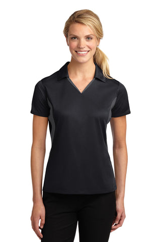 Sport-Tek® Ladies Side Blocked Micropique Sport-Wick® Polo. LST655