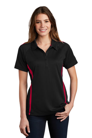 Sport-Tek® Ladies PosiCharge® Micro-Mesh Colorblock Polo. LST685