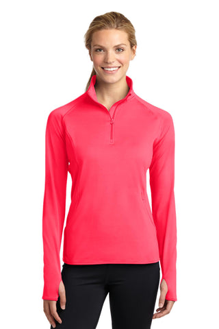 Sport-Tek® Ladies Sport-Wick® Stretch 1/4-Zip Pullover. LST850