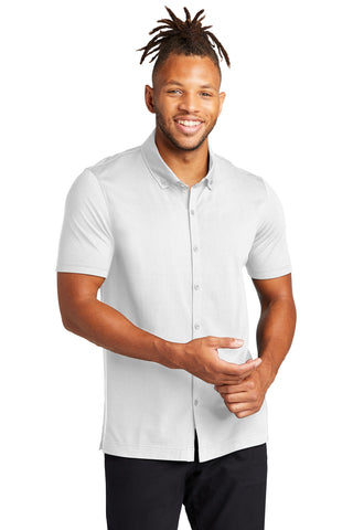 Mercer+Mettle® Stretch Pique Full-Button Polo MM1006