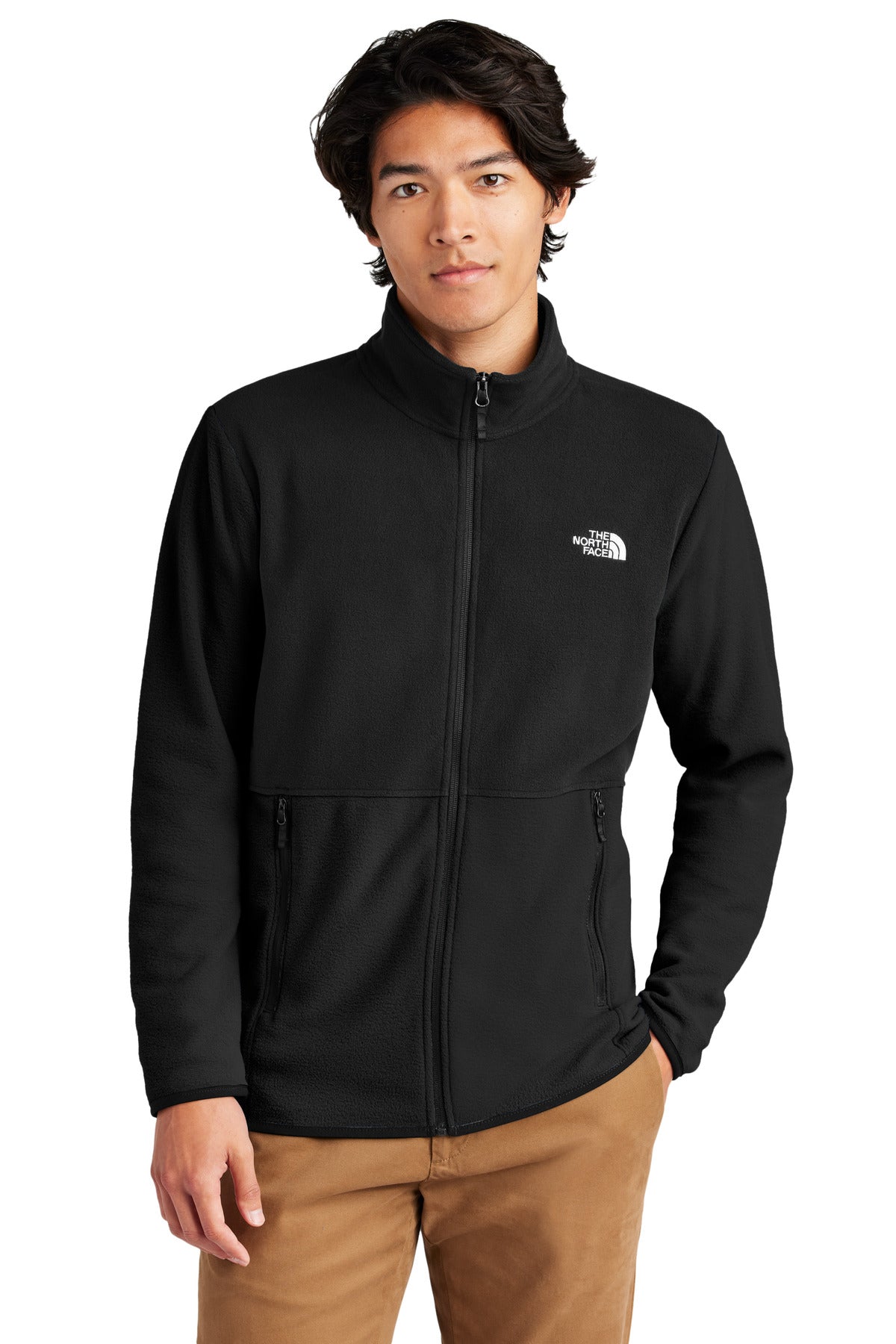 The North Face Glacier Full Zip Fleece Jacket NF0A7V4J TNF Black S