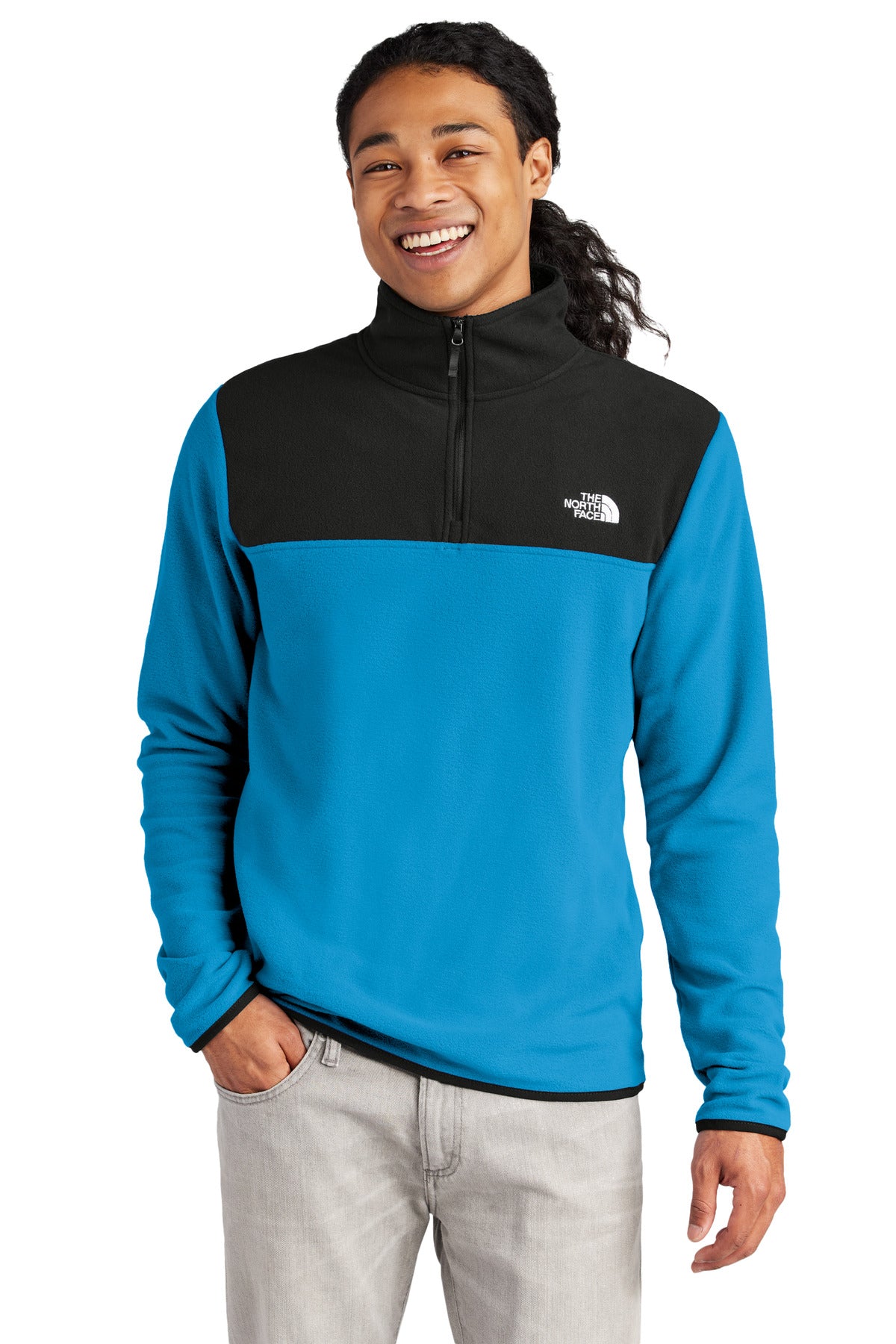 North face fuzzy zip up best sale