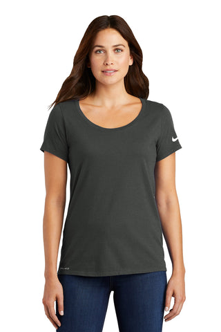 Nike Ladies Dri-FIT Cotton/Poly Scoop Neck Tee. NKBQ5234