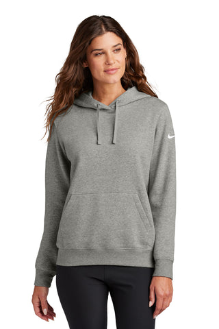 Nike Ladies Club Fleece Sleeve Swoosh Pullover Hoodie NKFD9889