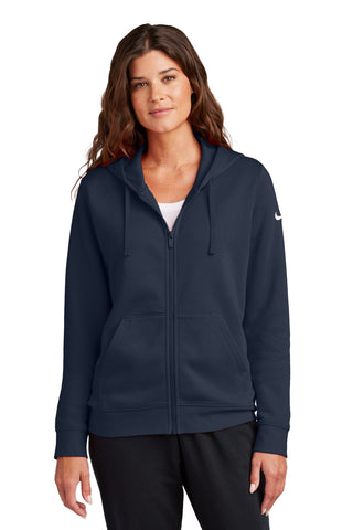 Nike Ladies Club Fleece Sleeve Swoosh Full-Zip Hoodie NKFD9890