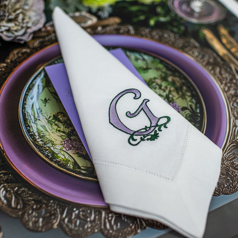 Custom Embroidered Napkins