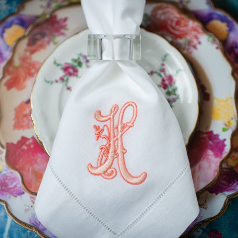 Custom Embroidered Napkins