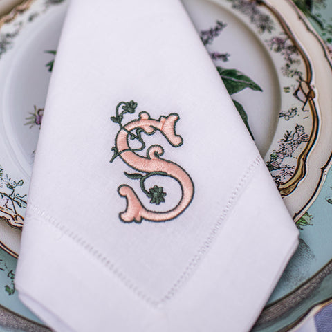 Custom Embroidered Napkins