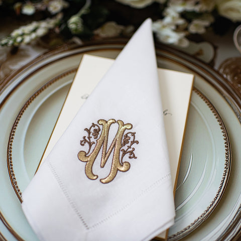 Custom Embroidered Napkins