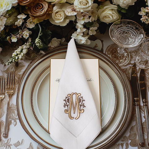 Custom Embroidered Napkins