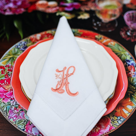 Custom Embroidered Napkins