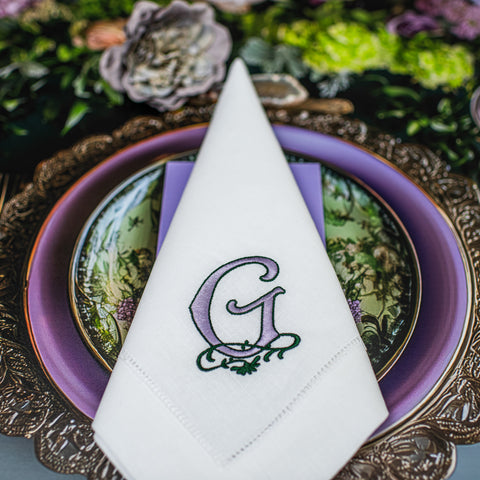 Custom Embroidered Napkins