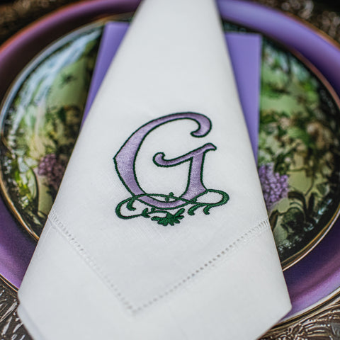 Custom Embroidered Napkins