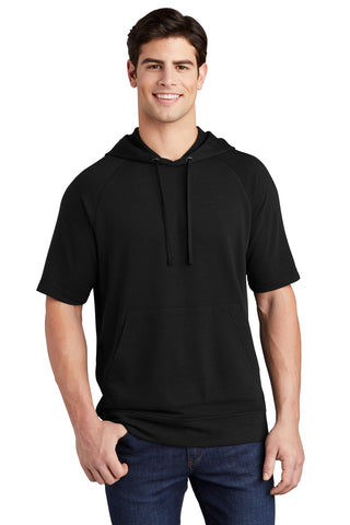 Sport-Tek  ®  PosiCharge  ®  Tri-Blend Wicking Fleece Short Sleeve Hooded Pullover ST297