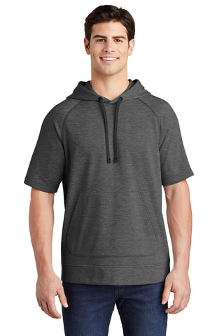 Sport-Tek  ®  PosiCharge  ®  Tri-Blend Wicking Fleece Short Sleeve Hooded Pullover ST297