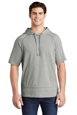 Sport-Tek  ®  PosiCharge  ®  Tri-Blend Wicking Fleece Short Sleeve Hooded Pullover ST297