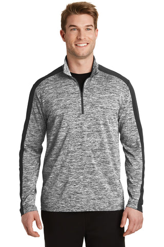 Sport-Tek® PosiCharge® Electric Heather Colorblock 1/4-Zip Pullover. ST397