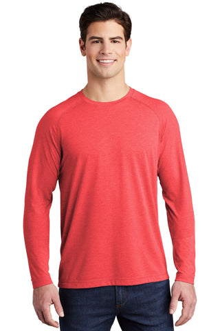 Sport-Tek ® PosiCharge ® Long Sleeve Tri-Blend Wicking Raglan Tee ST400LS