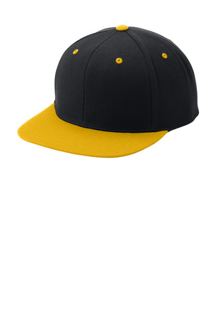 Sport-Tek® Yupoong® Flat Bill Snapback Cap. STC19