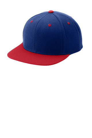 Sport-Tek® Yupoong® Flat Bill Snapback Cap. STC19