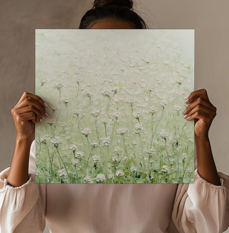 Minimalist Patel Green Petals